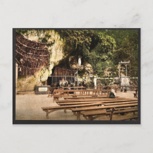 Die Grotte von Notre Dame, Lourdes, Pyrenäen, Fran Postkarte