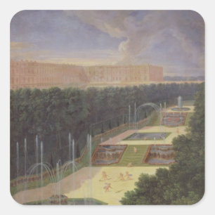 Die Grotten von Versailles Quadratischer Aufkleber