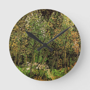 Die Grove von Vincent van Gogh Runde Wanduhr