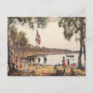 Die Gründung Australiens, Postkarte