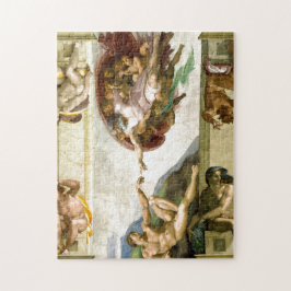 Die Gründung von Adam durch Michelangelo Kunst Puzzle