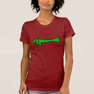 Die grüne Dackel T-Shirt
