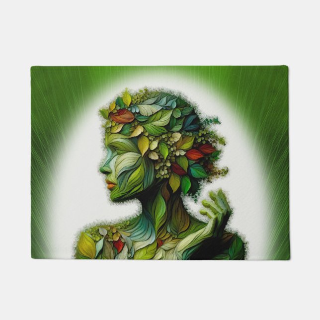 Die grüne Lady Fußmatte (Vorderseite)