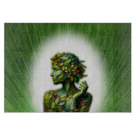 Die grüne Lady Schneidebrett