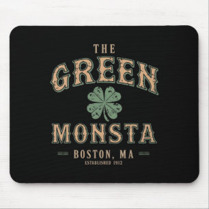 Die grüne Monsta-Outfits St. Patricks Day Boston N Mousepad