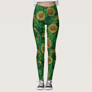Die grüne und gelbe Wiese Leggings
