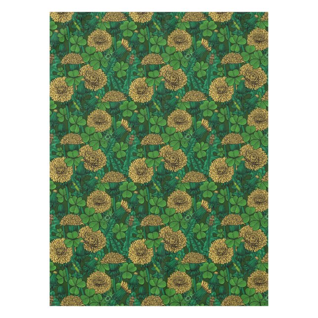 Die grüne und gelbe Wiese Tischdecke (Vorderseite)