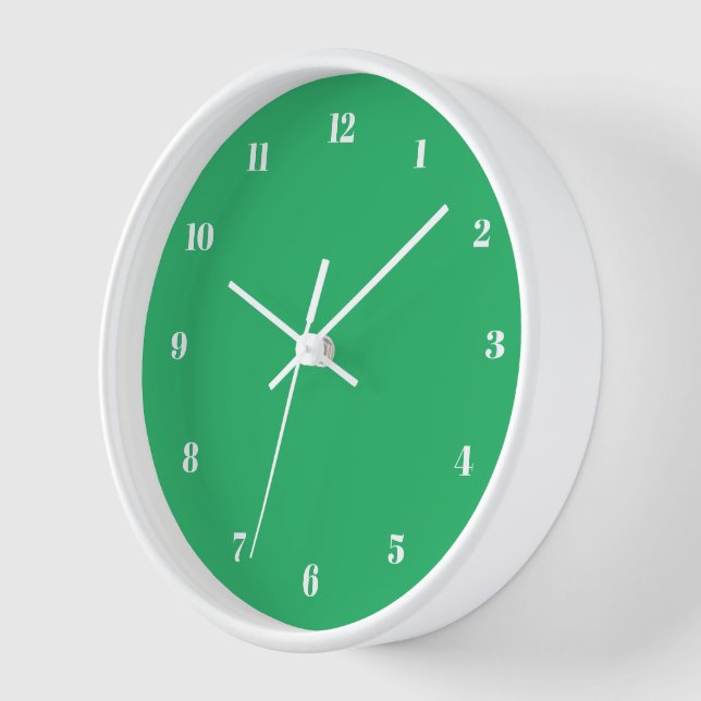 Die grüne Wall-Uhr oder wählen Sie Ihre Farben und Uhr (Winkel)