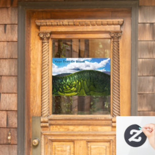 Die grünen Hügel der Erde Fensteraufkleber