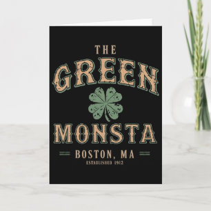 Die grünen Monsta-Outfits St. Patricks Day Boston  Karte