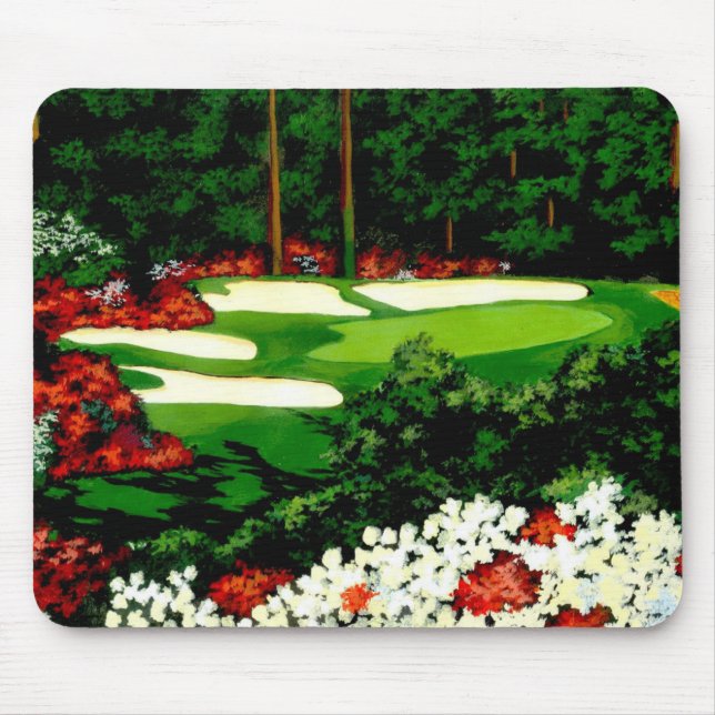 Die Grüntöne, der Golfplatz Mouse Pad Mousepad (Vorne)