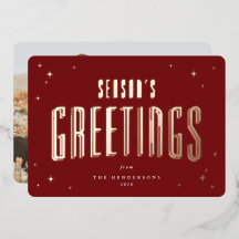 Die Grüße der Deep Red Season Retro Stars Foto