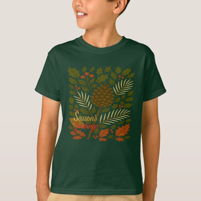 Die Grüße der Herbst- und Winterferien-Saison T-Shirt (Vorderseite)