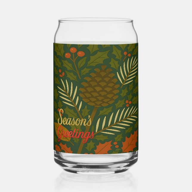Die Grüße der Herbst- und Winterhalbjahrsaison Dosenglas (Vorderseite)