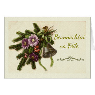 Die Grüße der irischen Gaelic Vintagen Grüntöne de