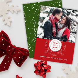 Die Grüße der Jahreszeit glücklich Neujahr Rotes S Feiertagskarte