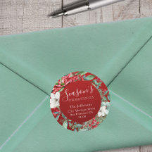 Die Grüße der Jahreszeit Rotes Weihnachten