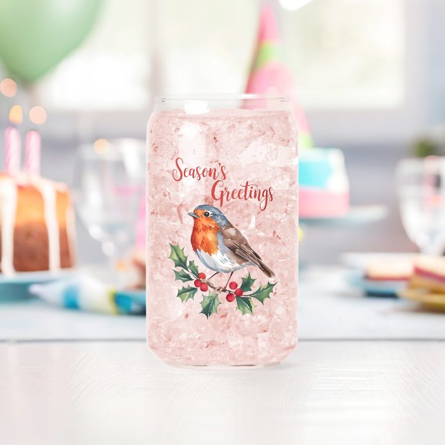 Die Grüße der Jahreszeit von fröhlichem Robin Dosenglas (Insitu (Geburtstag))