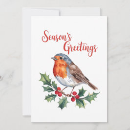 Die Grüße der Jahreszeit von fröhlichem Robin Einladung