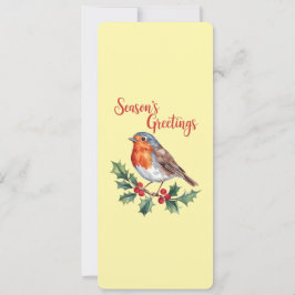 Die Grüße der Jahreszeit von fröhlichem Robin Karte