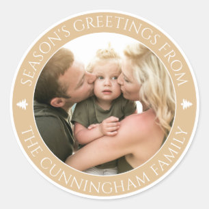 Die Grüße der klassischen Saison   Benutzerdefinie Runder Aufkleber