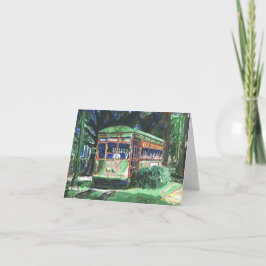 Die Grüße der New Orleans Streetcar Saison Feiertagskarte