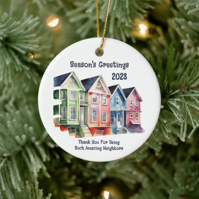 Die Grüße der Saison 2023 Keramik Ornament (Baum)