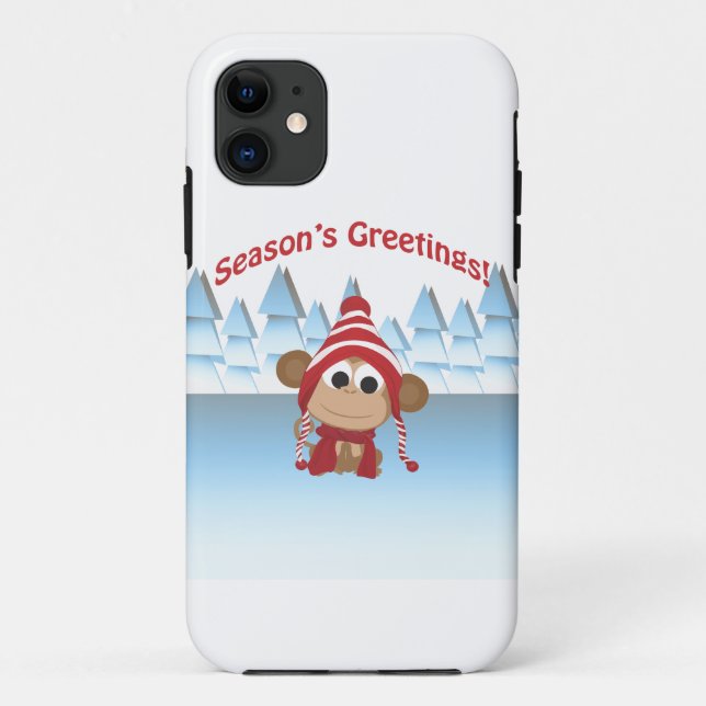 Die Grüße der Saison! Affe Case-Mate iPhone Hülle (Rückseite)