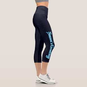 Die Grüße der Saison auf den Sternen Capri Leggings