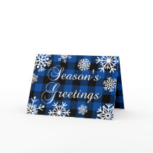 Die Grüße der Saison Blue Buffalo Karierte Schneef