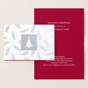 Die Grüße der Saison Custom Luxury Folienkarte