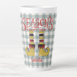 Die Grüße der Saison Elf Schuhe Personalisiert Milchtasse