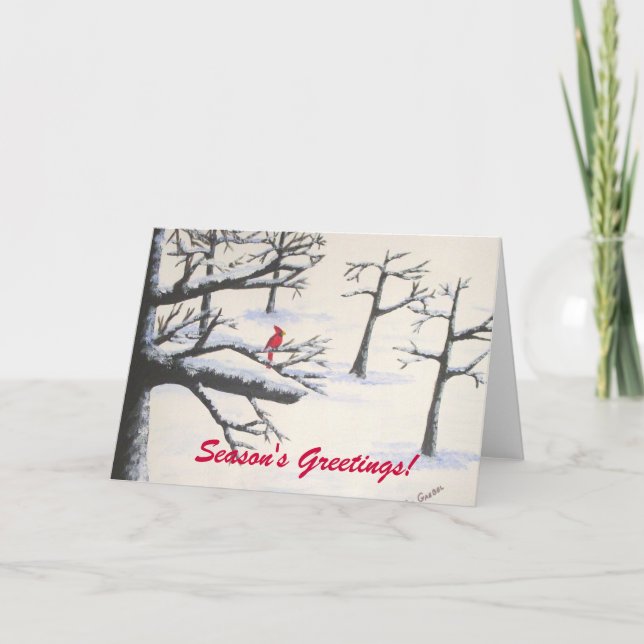 Die Grüße der Saison Feiertagskarte (Vorderseite)