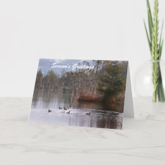 Die Grüße der Saison Feiertagskarte