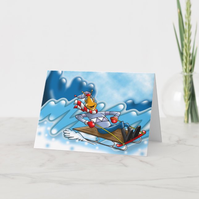 Die Grüße der Saison! Feiertagskarte (Vorderseite)