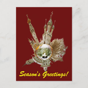 Die Grüße der Saison! Feiertagspostkarte