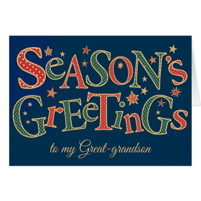 Die Grüße der Saison, Großgrandson Polkas (Vorderseite (Horizontal))