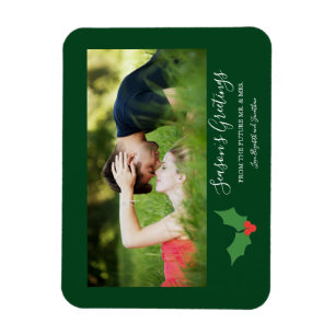 Die Grüße der Saison Holly Verlobt Couple Magnet