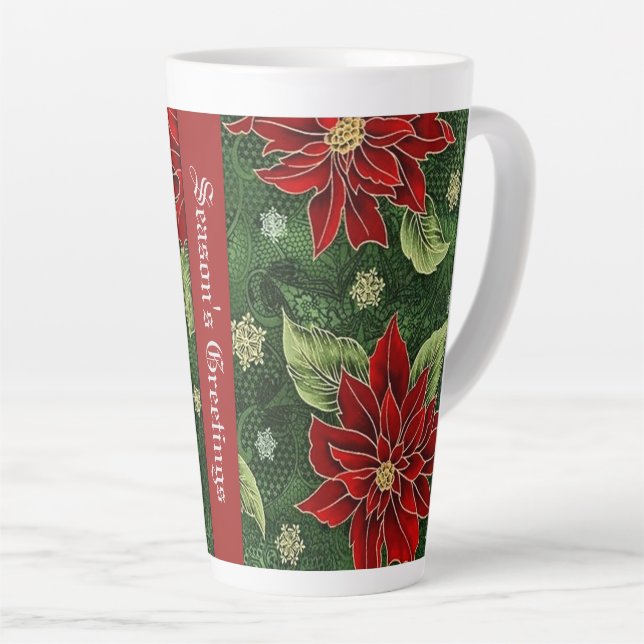 Die Grüße der Saison Poinsettia Milchtasse (Rechte Ecke)