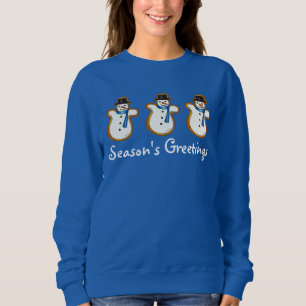 Die Grüße der Saison Snowman Weihnachten Hanukkah  Sweatshirt