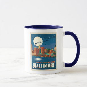 Die Grüße der Saison von Baltimore Tasse