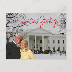 Die Grüße der Saison von Bill & Hill Feiertagspostkarte