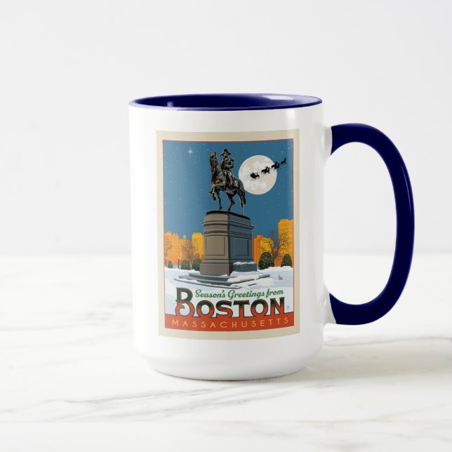 Die Grüße der Saison von Boston Common! Tasse (Rechts)