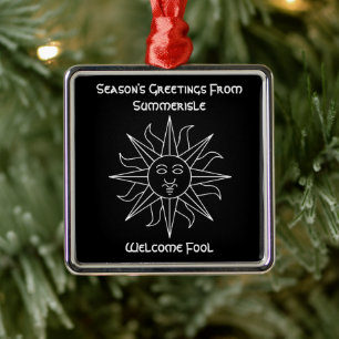 Die Grüße der Saison von Summerisle Wicker Man Ornament Aus Metall