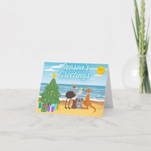 Die Grüße der Saison von unten Feiertagskarte