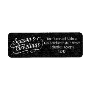 Die Grüße der Schwarz-Weiß-Damaskus-Saison