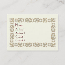 Die Grüße des Jugendstils Visitenkarte