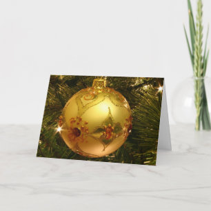Die Grüße Karte der Saison mit Ornament