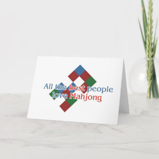Die Grüße Mahjong Liebhabers Karte