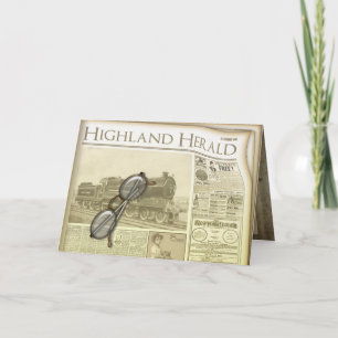 Die Grüße und Mitteilungskarten der Zeitung